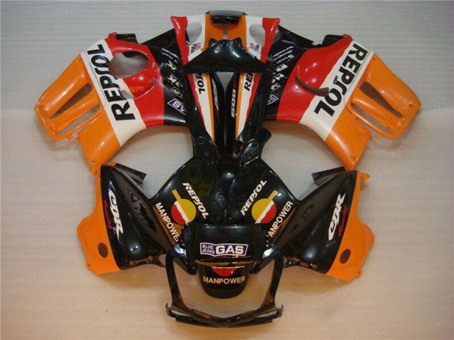 Billige Schwarz Orange Repsol CBR 600 F3 1995-1998 Motorrad Verkleidungen