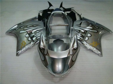 Billige Flamme Silber grau CBR 1100 XX 1996-2007 Motorrad Verkleidungen