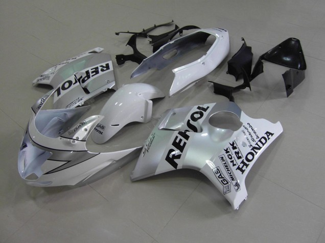 Billige Weiß Repsol CBR 1100 XX 1996-2007 Motorrad Verkleidungen