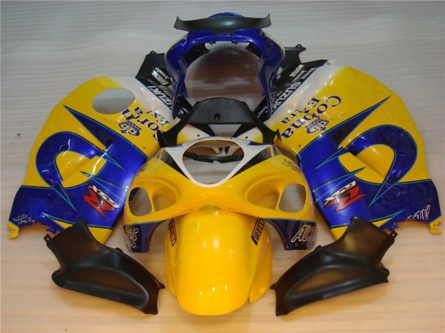 Billige Gelb Blau GSXR 1300 Hayabusa 1996-2007 Motorrad Verkleidungen Billige Gelb Blau GSXR 1300 Hayabusa 1996-2007 Motorrad Verkleidungen