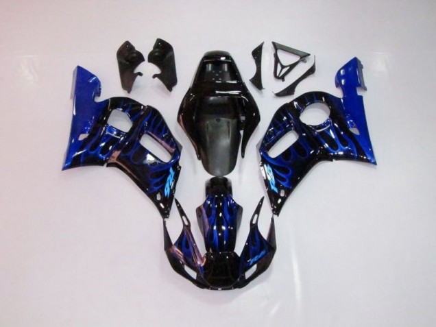 Billige Blau Flamme R6 1998-2002 Motorrad Verkleidungen