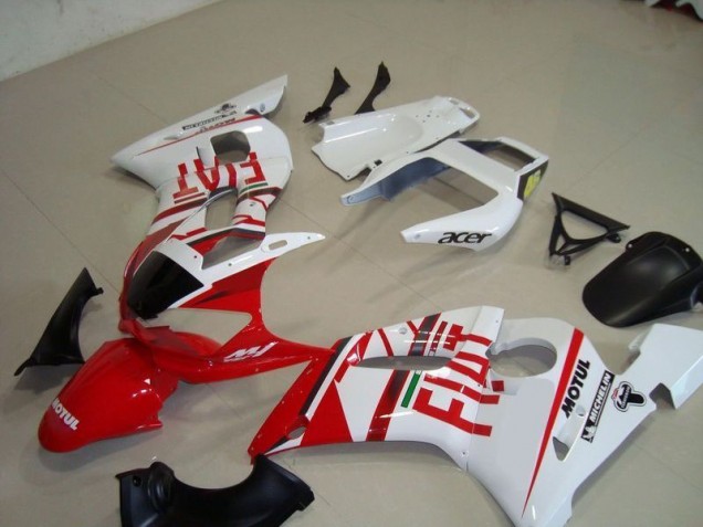 Billige Weiß Rot Fiat Motul Acer R6 1998-2002 Motorrad Verkleidungen