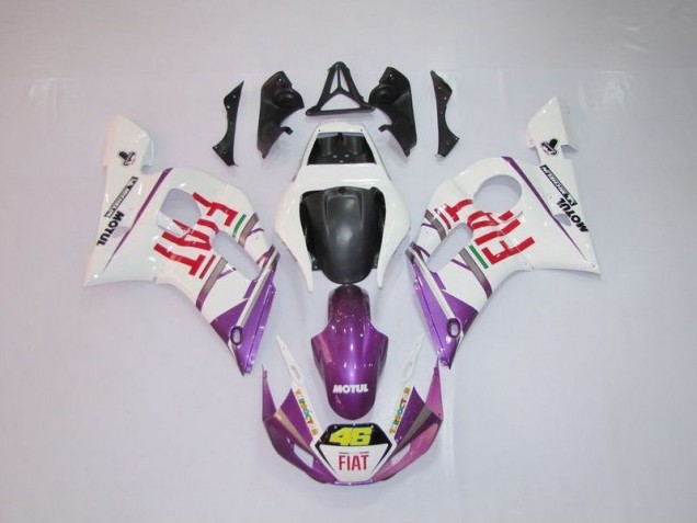Billige Weiß Lila Fiat 46 R6 1998-2002 Motorrad Verkleidungen