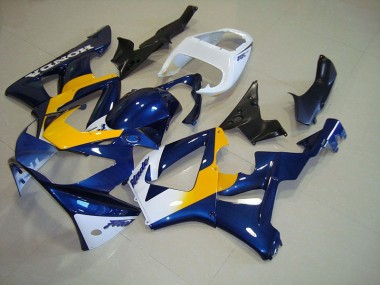Billige Dunkel blau Gelb Weiß CBR 900 RR 929 2000-2001 Motorrad Verkleidungen