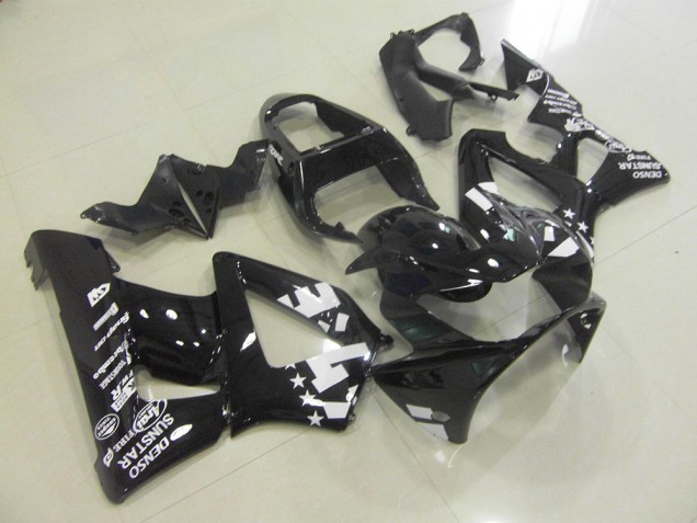 Billige Glänzend Schwarz mit Stern CBR 900 RR 929 2000-2001 Motorrad Verkleidungen
