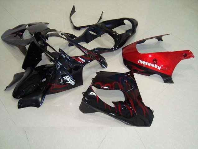 Billige Rot Flamme ZX9R 2000-2001 Motorrad Verkleidungen Billige Rot Flamme ZX9R 2000-2001 Motorrad Verkleidungen