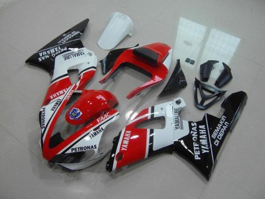 Billige Rot Weiß Yamalube R1 2000-2001 Motorrad Verkleidungen