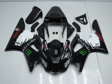 Billige Schwarz Weißes Monster R1 2000-2001 Motorrad Verkleidungen