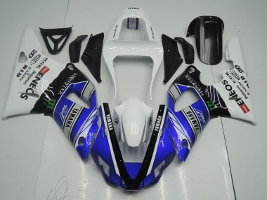 Billige Blau Weiß ENEOS Monster R1 2000-2001 Motorrad Verkleidungen