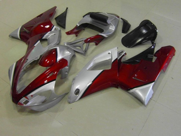 Billige Rot und Silber R1 2000-2001 Motorrad Verkleidungen