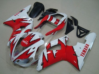 Billige Weiß Rot Flamme R1 2000-2001 Motorrad Verkleidungen