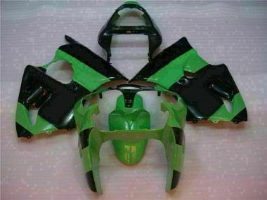 Billige Grün Schwarz ZX6R 2000-2002 Motorrad VollVerkleidungen & Plastik