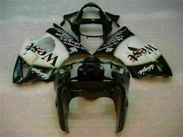 Billige Schwarzer West Ninja ZX6R 2000-2002 Motorrad Verkleidungen Billige Schwarzer West Ninja ZX6R 2000-2002 Motorrad Verkleidungen