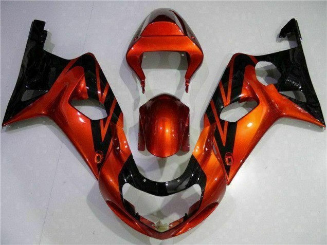 Billige Orange Schwarz GSXR 1000 K1 2000-2002 Motorrad Verkleidungen Billige Orange Schwarz GSXR 1000 K1 2000-2002 Motorrad Verkleidungen