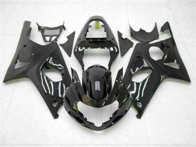 Billige Glänzend Schwarz GSXR 1000 K1 2000-2002 Motorrad Verkleidungen Billige Glänzend Schwarz GSXR 1000 K1 2000-2002 Motorrad Verkleidungen