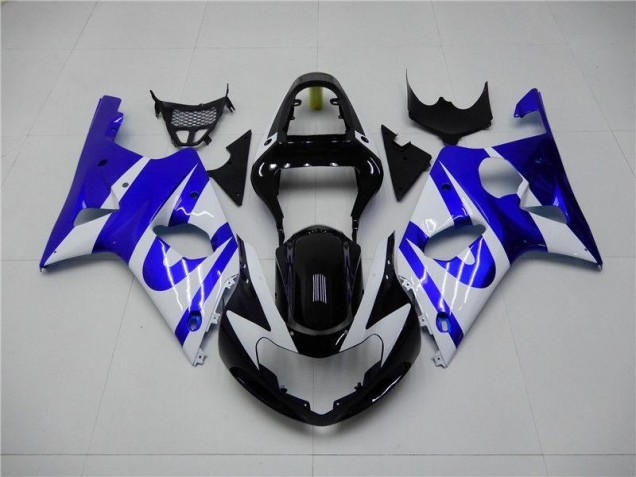 Billige Blau Weiß GSXR 1000 K1 2000-2002 Motorrad Verkleidungen Billige Blau Weiß GSXR 1000 K1 2000-2002 Motorrad Verkleidungen