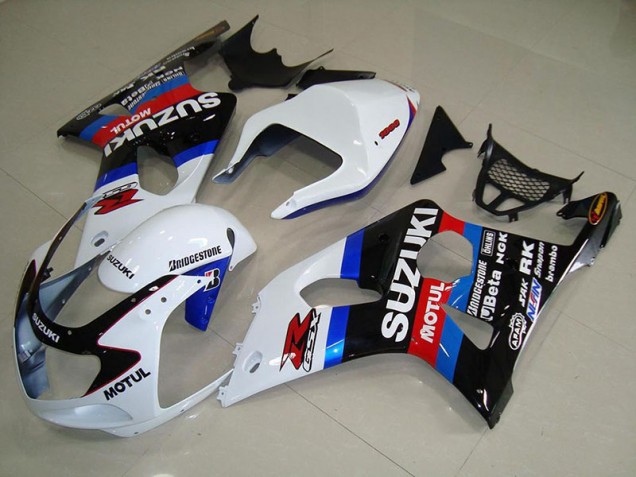 Billige Schwarz Weiß Blau GSXR 1000 K1 2000-2002 Motorrad Verkleidungen Billige Schwarz Weiß Blau GSXR 1000 K1 2000-2002 Motorrad Verkleidungen