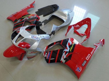Billige Rot Silber VTR 1000 2000-2006 Motorrad Verkleidungen