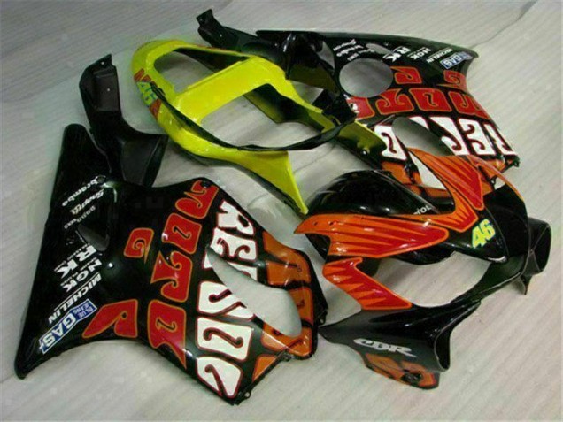 Billige Orange Schwarz CBR 600 F4i 2001-2003 Motorrad Verkleidungen