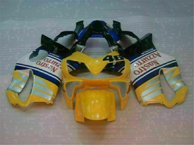 Billige Gelb Silber Nastro Azzurro CBR 600 F4i 2001-2003 Motorrad Verkleidungen