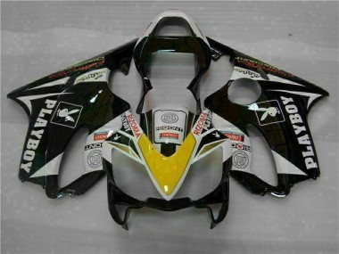 Billige Gelb Silber Schwarz Playboy CBR 600 F4i 2001-2003 Motorrad Verkleidungen
