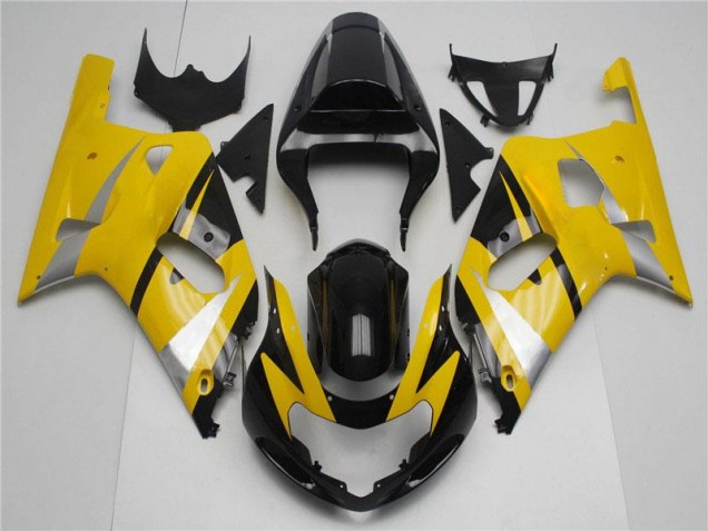 Billige Gelb Schwarz GSXR 600 / 750 K1 K2 K3 2001-2003 Motorrad Verkleidung Billige Gelb Schwarz GSXR 600 / 750 K1 K2 K3 2001-2003 Motorrad Verkleidung