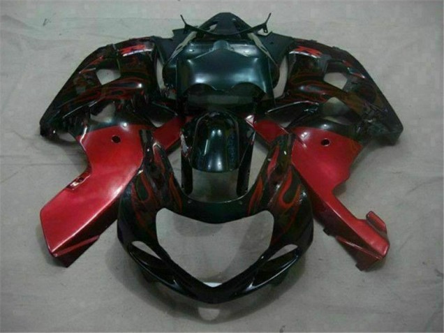 Billige Schwarz Rot GSXR 600 / 750 K1 K2 K3 2001-2003 Motorrad Verkleidungen Billige Schwarz Rot GSXR 600 / 750 K1 K2 K3 2001-2003 Motorrad Verkleidungen