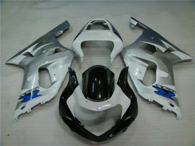 Billige Silber Schwarz GSXR 600 / 750 K1 K2 K3 2001-2003 Motorrad Verkleidung