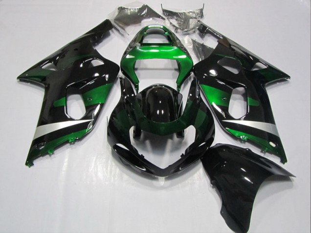 Billige Schwarz Grün GSXR 600 K1 K2 K3 2001-2003 Motorrad Verkleidung Billige Schwarz Grün GSXR 600 K1 K2 K3 2001-2003 Motorrad Verkleidung