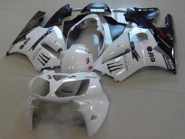 Billige Weiß Monster ZX12R 2002-2006 Motorrad Verkleidungen Billige Weiß Monster ZX12R 2002-2006 Motorrad Verkleidungen
