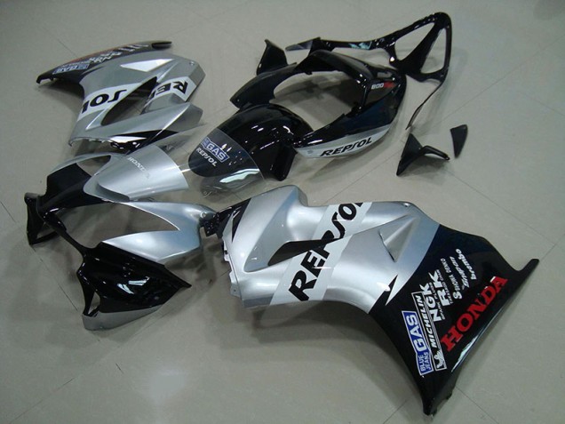 Billige Silber Repsol VFR 800 2002-2013 Motorrad Verkleidung Billige Silber Repsol VFR 800 2002-2013 Motorrad Verkleidung