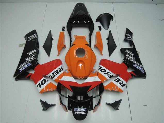 Billige Orange Rot Schwarz Repsol CBR 600 RR 2003-2004 Motorrad Verkleidungen