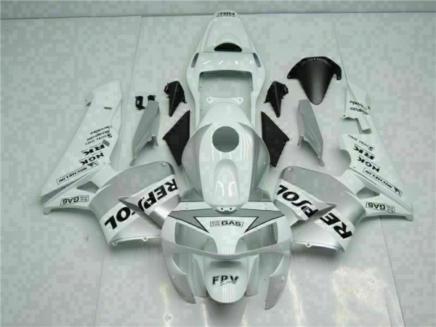 Billige Weiß Silber Repsol CBR 600 RR 2003-2004 Motorrad Verkleidungen