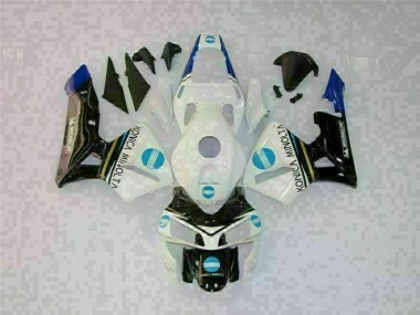 Billige Weiß Schwarz CBR 600 RR 2003-2004 Motorrad Vollverkleidung
