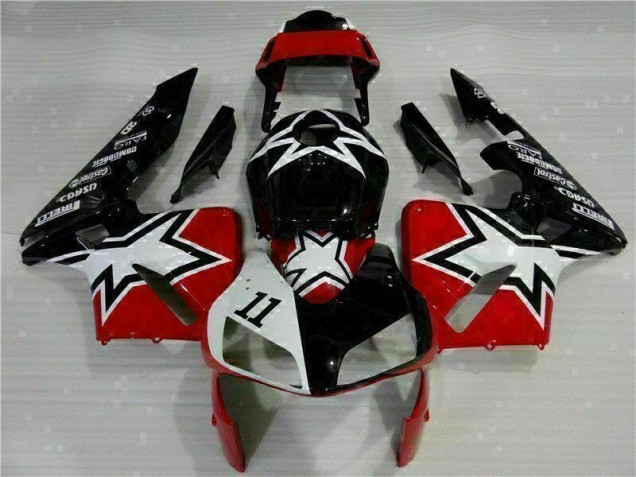 Billige Schwarz Weiß 11 CBR 600 RR 2003-2004 Motorrad Verkleidungen