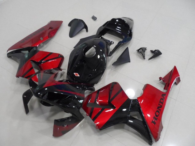 Billige Schwarz Candy Rot CBR 600 RR 2003-2004 Motorrad Verkleidungen