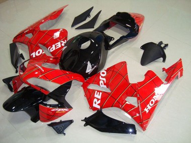 Billige Schwarz Spider Man Repsol CBR 600 RR 2003-2004 Motorrad Verkleidungen