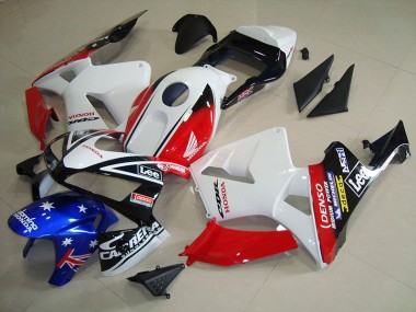 Billige Weiß Schwarz Rot Lee CBR 600 RR 2003-2004 Motorrad Verkleidungen
