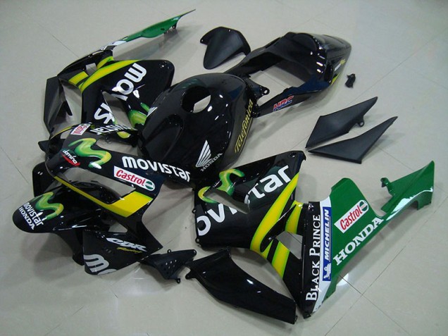 Billige Schwarz Movistar CBR 600 RR 2003-2004 Motorrad Verkleidungen