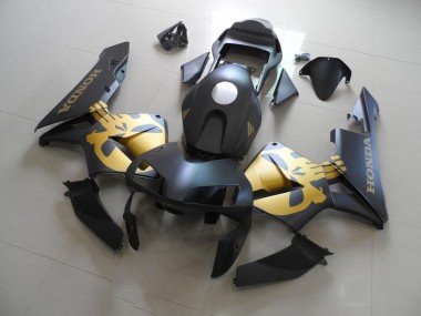 Billige Schwarz und Gold Aufkleber CBR 600 RR 2003-2004 Motorrad Verkleidung
