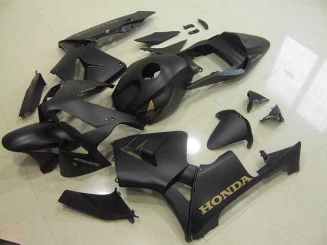Billige Matt Schwarz Gold CBR 600 RR 2003-2004 Motorrad Verkleidungen
