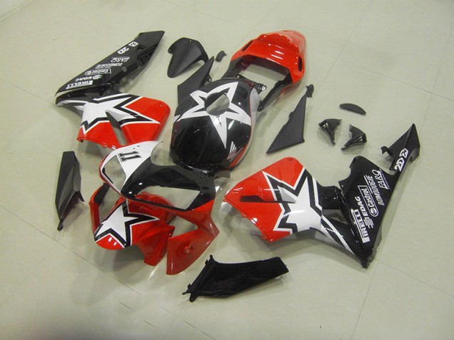 Billige Schwarz Rot CBR 600 RR 2003-2004 Motorrad Vollverkleidung