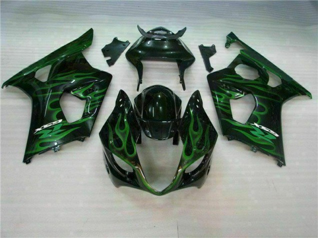 Billige Grün Schwarz GSXR 1000 K3 2003-2004 Motorrad Verkleidungen Billige Grün Schwarz GSXR 1000 K3 2003-2004 Motorrad Verkleidungen