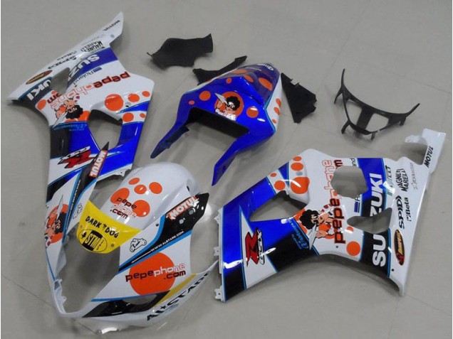 Billige Pepe Phone GSXR 1000 K3 2003-2004 Motorrad Verkleidungen Billige Pepe Phone GSXR 1000 K3 2003-2004 Motorrad Verkleidungen