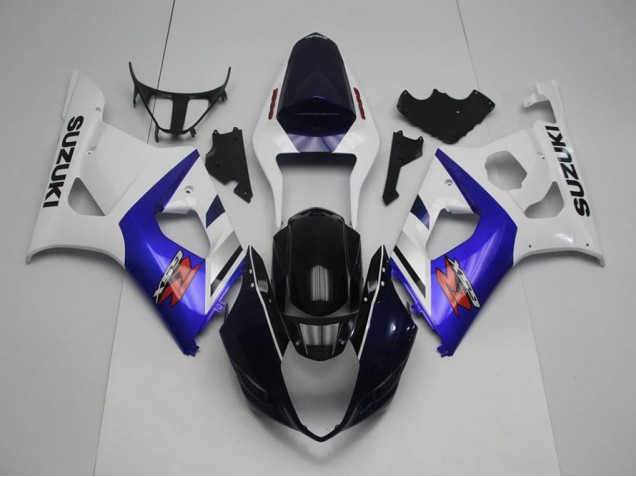 Billige Dunkel Blau Vorderseite und Blau GSXR 1000 K3 2003-2004 Motorrad Verkleidungen