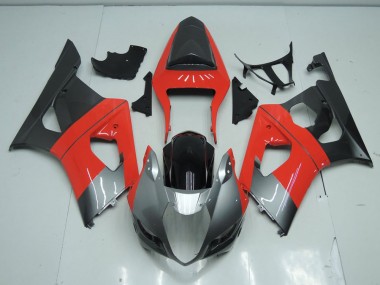 Billige Rot und Grau GSXR 1000 K3 2003-2004 Motorrad Verkleidungen
