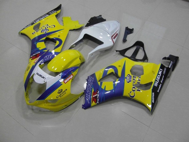 Billige Gelb Corona GSXR 1000 K3 2003-2004 Motorrad Verkleidungen Billige Gelb Corona GSXR 1000 K3 2003-2004 Motorrad Verkleidungen