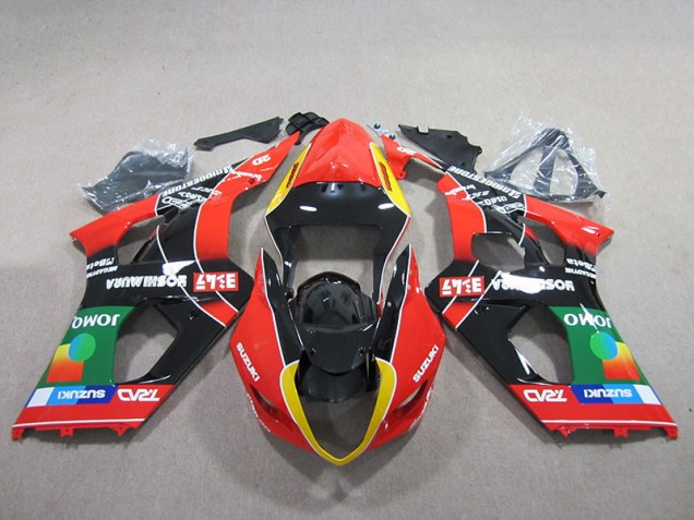 Billige Rot Grün Schwarz GSXR 1000 K3 2003-2004 Motorrad Verkleidungen Billige Rot Grün Schwarz GSXR 1000 K3 2003-2004 Motorrad Verkleidungen