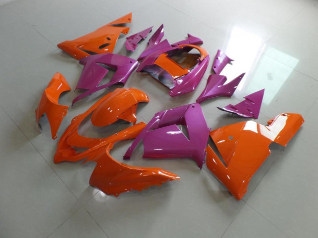 Billige Orange und Rosa ZX10R 2003-2005 Motorrad Verkleidungen