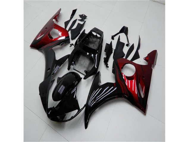 Billige Schwarz Rot R6 2003-2005 Motorrad Verkleidungen